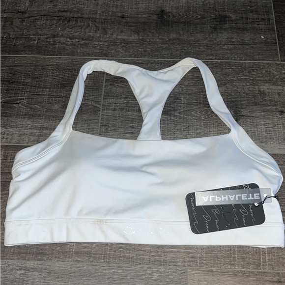 Alphalete Pulse Sports Bra White Padded XL - Picture 2 of 7